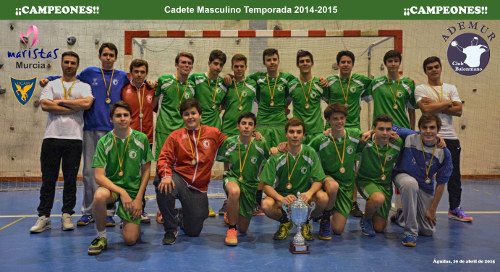El equipo de balonmano del Colegio, campeón de la Liga Regional