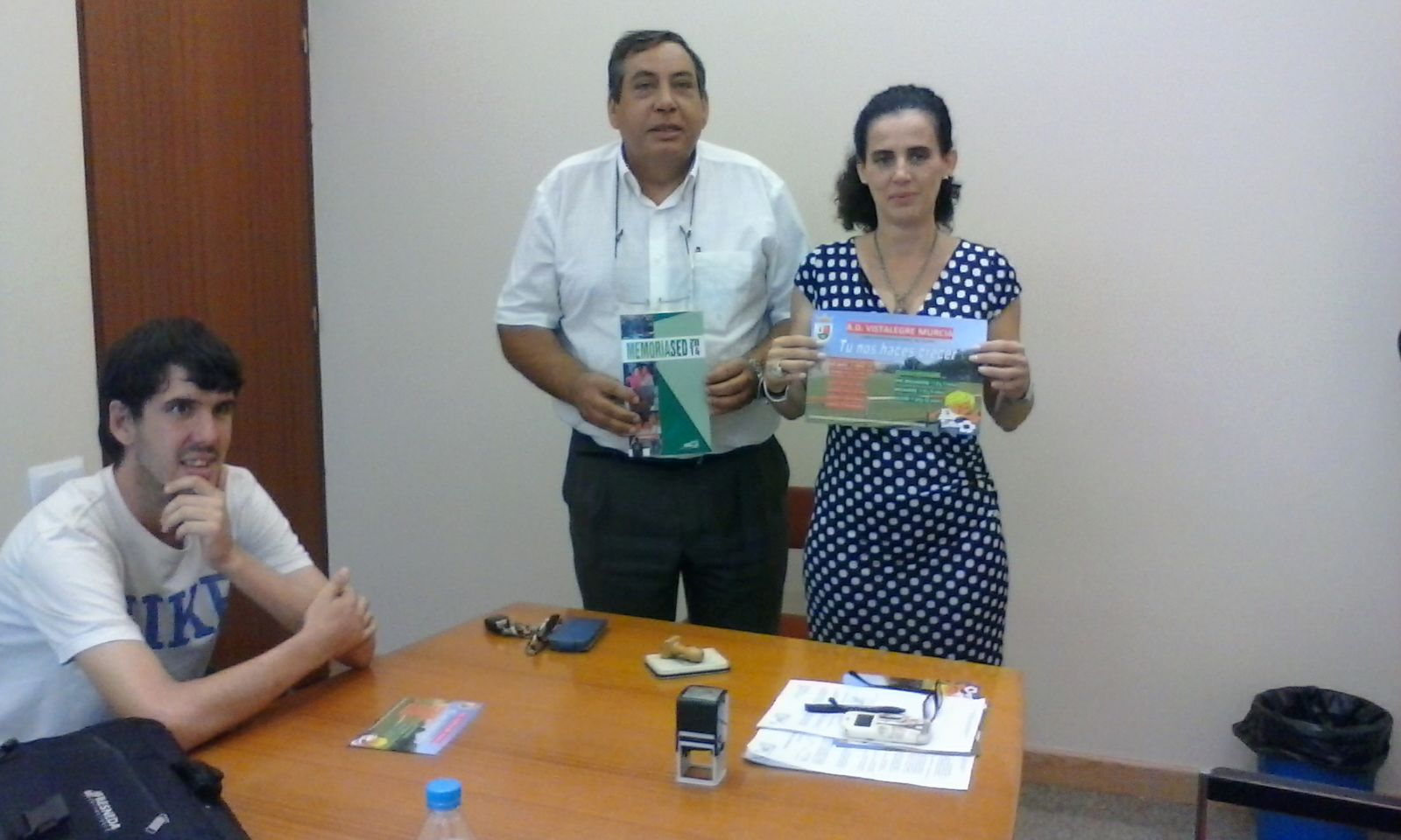 Firma Convenio colaboración A.D. Vistalegre y SED