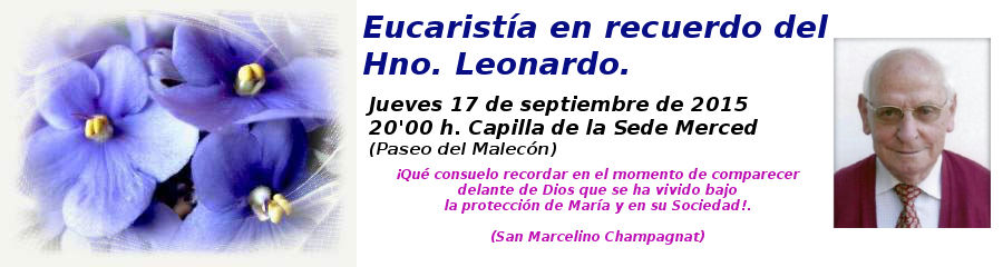 Eucaristía en recuerdo del Hno. Leonardo