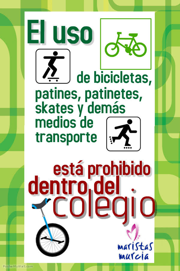 Uso de patines y bicicletas