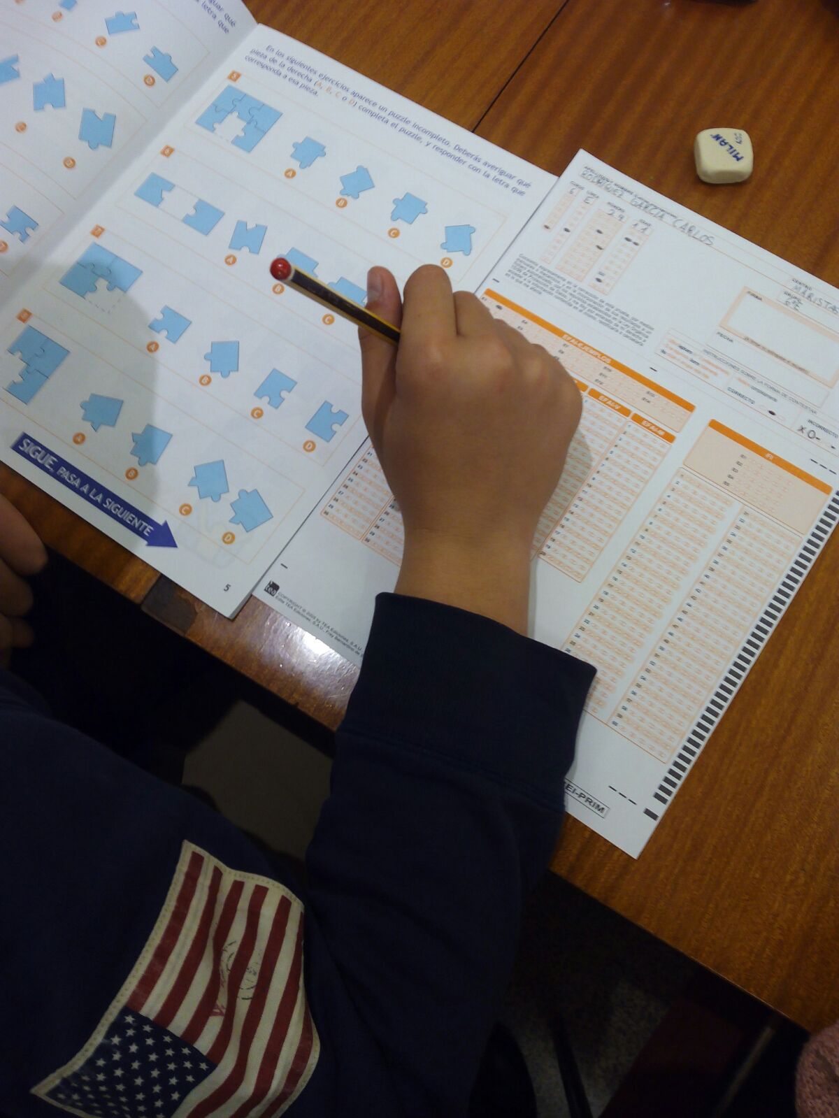 Realización tests en 6º PRI y 4º ESO
