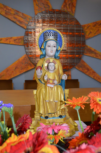 La Virgen de la Arrixaca visita  Maristas La Fuensanta
