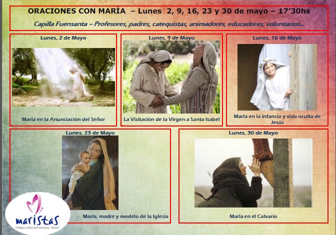 ORACIONES CON MARÍA DURANTE EL MES DE MAYO