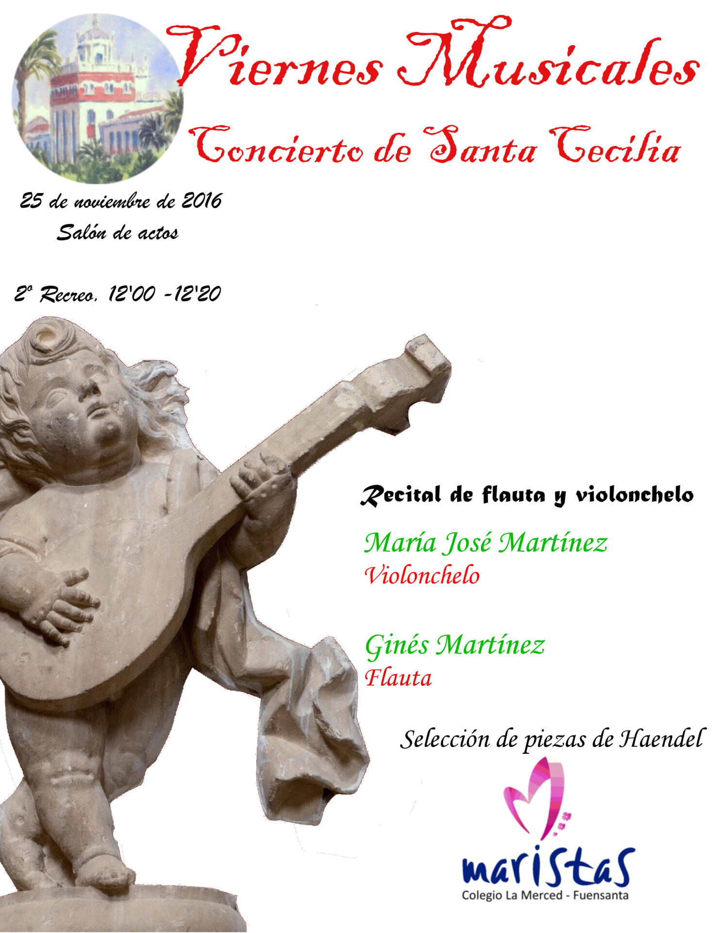 Viernes Musicales Sede Merced – Concierto de Santa Cecilia