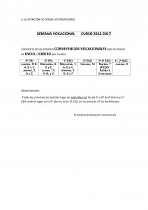 calendario quincena vocacional