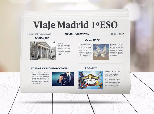 Viaje Madrid 1ºESO 2017