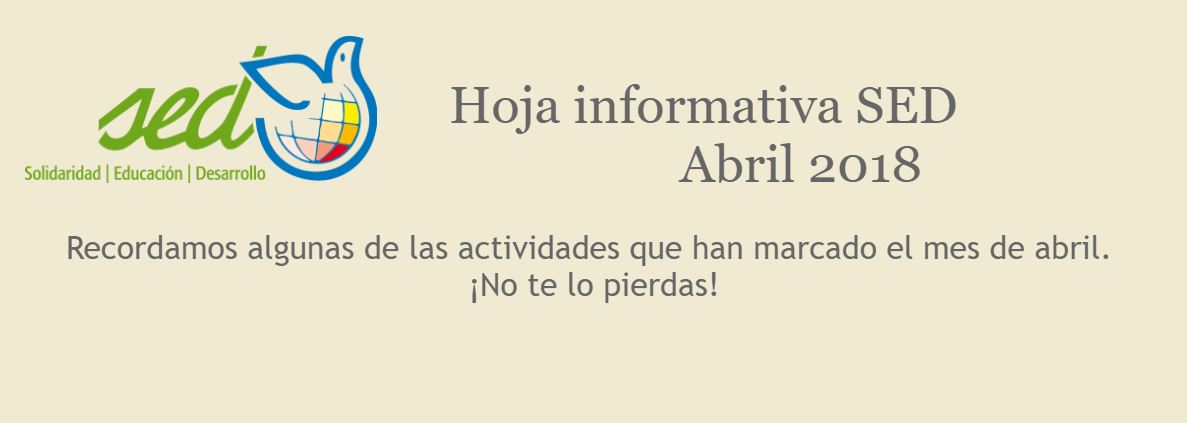 HOJA INFORMATIVA SED MES DE ABRIL