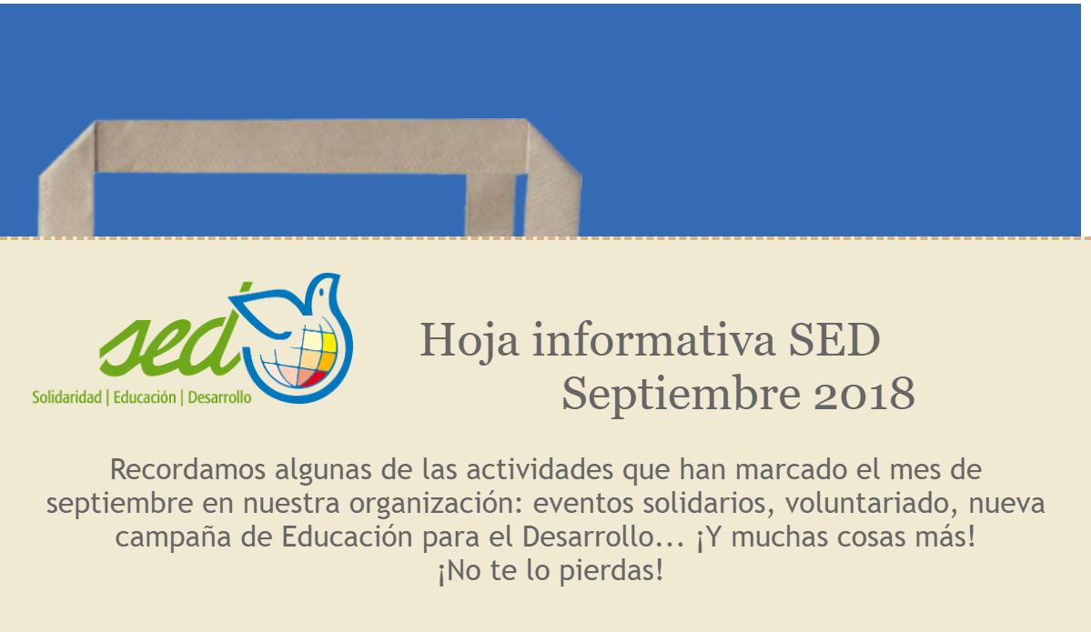 HOJA INFORMATIVA SED MES DE SEPTIEMBRE
