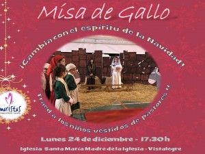 Cartel misa gallo camibia lunes