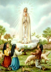 VIRGEN FATIMA CON PASTORES