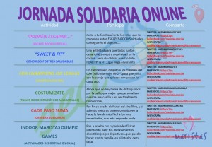 Cartel actividades Jornada Solidaria