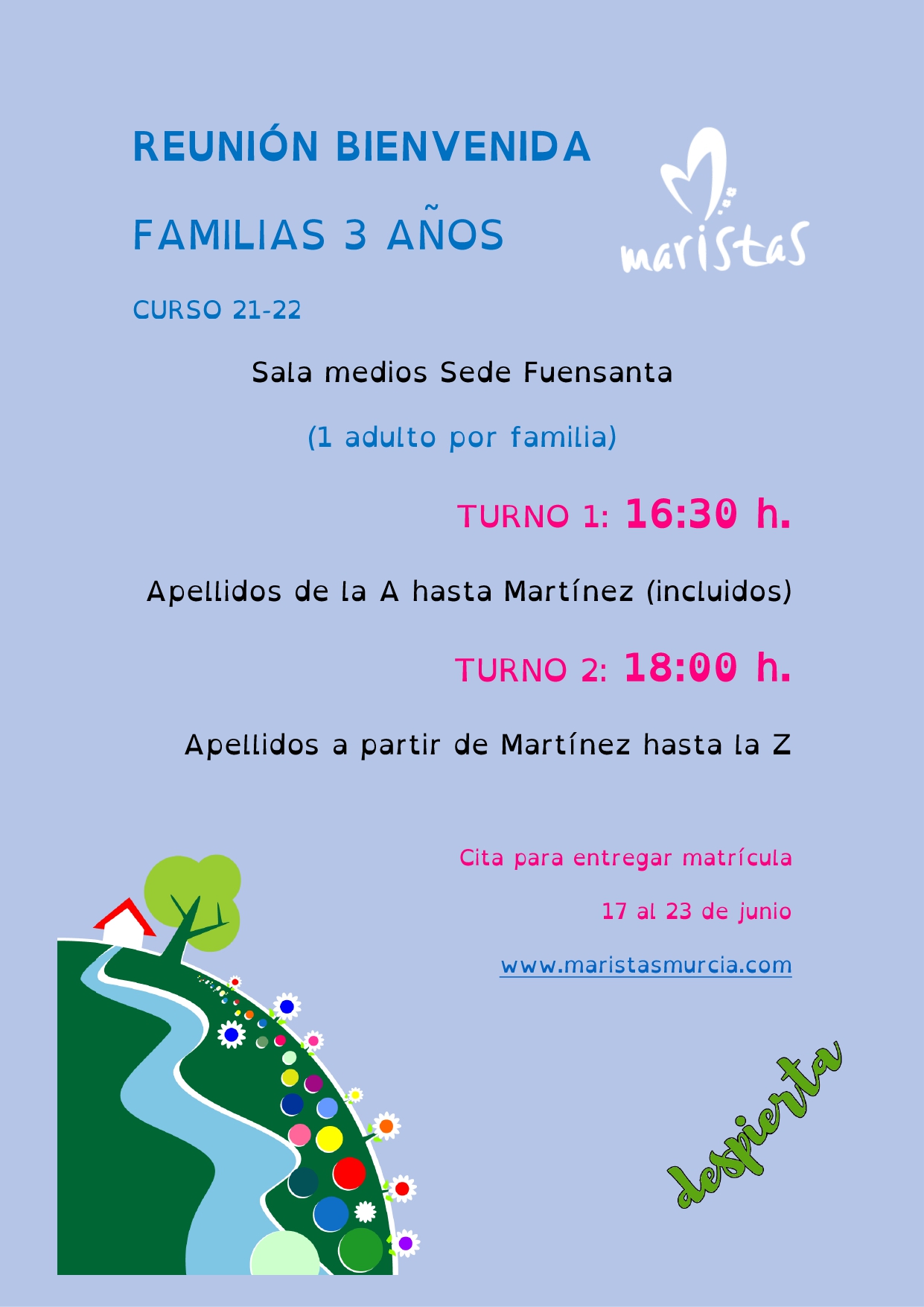 MATRICULACIÓN INFANTIL-PRIMARIA CURSO 2021-22 (NUEVOS ALUMNOS)