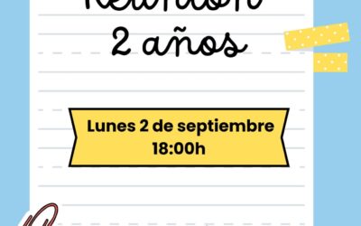 Reunión Informativa Infantil de 2 años